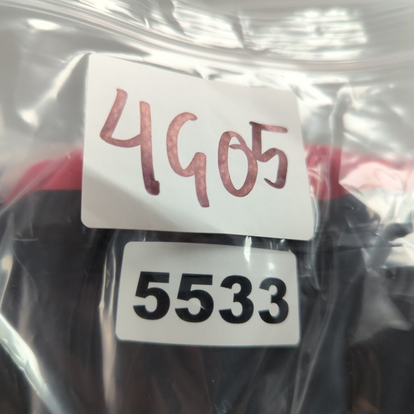 Polaris Bomber Jacket Mens Large Red Black Nylon Full Zip Coat Spellout Logo - Picture 15 of 15